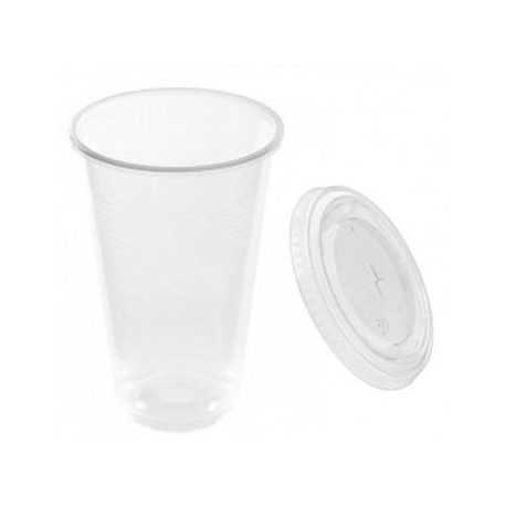 se venden vasos transparentes con tapa de segunda mano por 10 EUR en  Santiago de Compostela en WALLAPOP